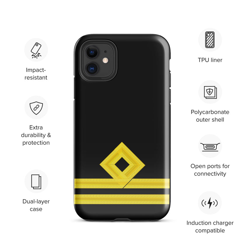 Second Officer iPhone Case (choose epaulette) - IamSEAWOLF shop