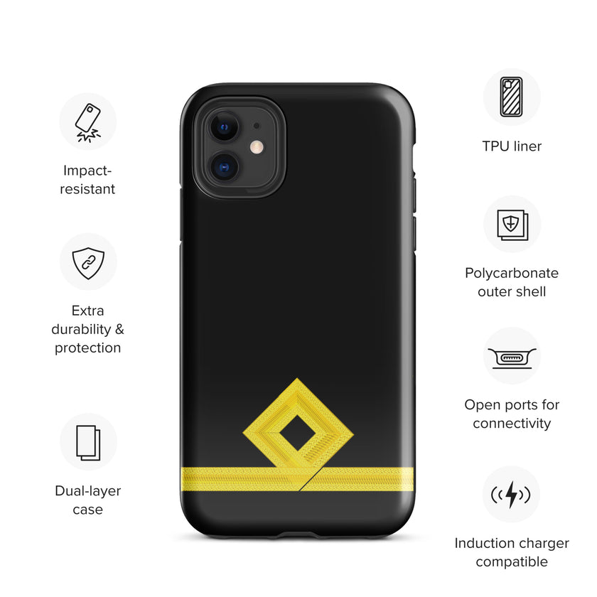 Third Officer iPhone Case (choose epaulette) - IamSEAWOLF shop