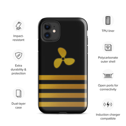 iPhone case propeller and stripes - IamSEAWOLF shop