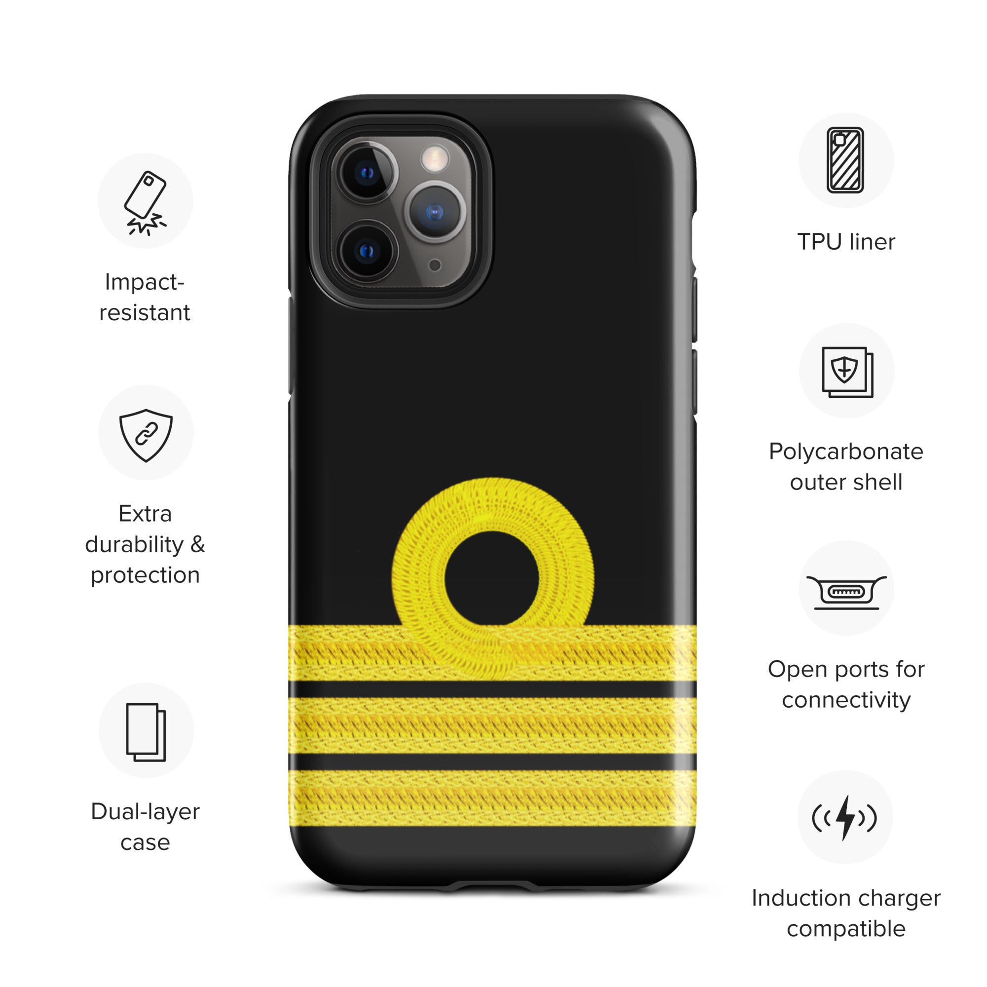 Chief Officer iPhone Case (choose epaulette)