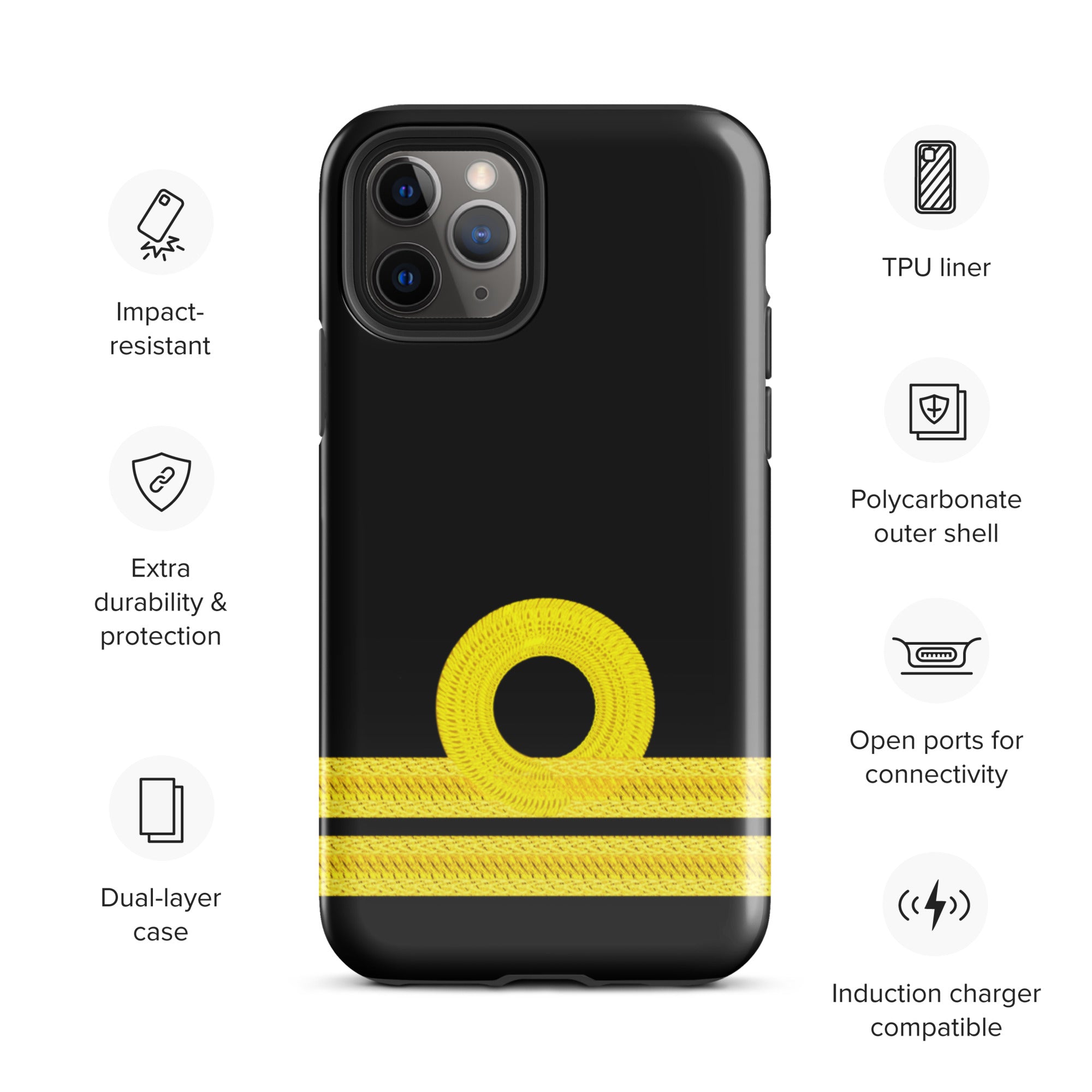 Second Officer iPhone Case (choose epaulette)