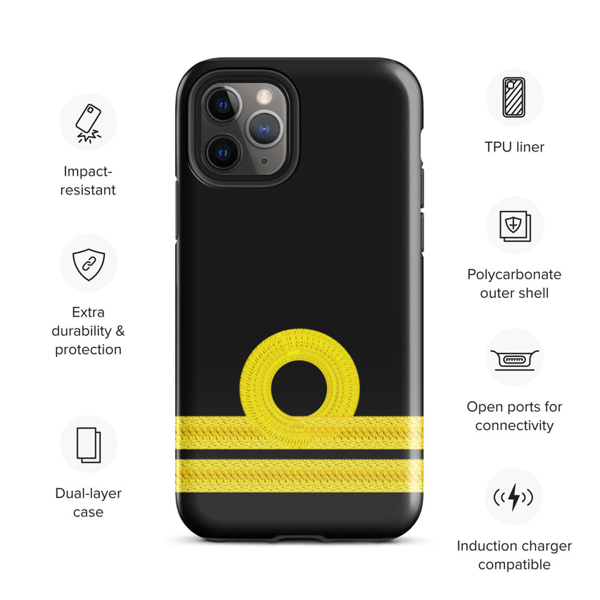 Second Officer iPhone Case (choose epaulette) - IamSEAWOLF shop