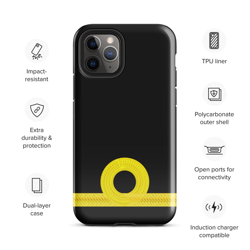 Third Officer iPhone Case (choose epaulette) - IamSEAWOLF shop