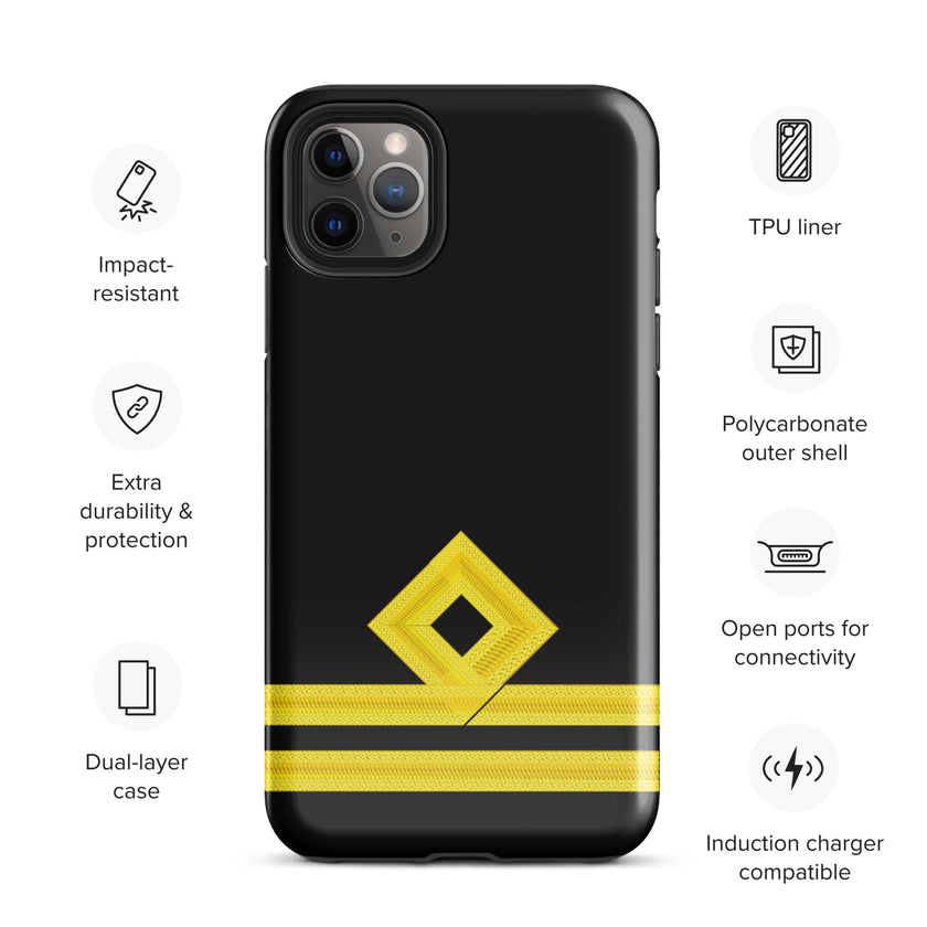 Second Officer iPhone Case (choose epaulette) - IamSEAWOLF shop