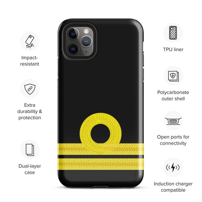 Second Officer iPhone Case (choose epaulette) - IamSEAWOLF shop