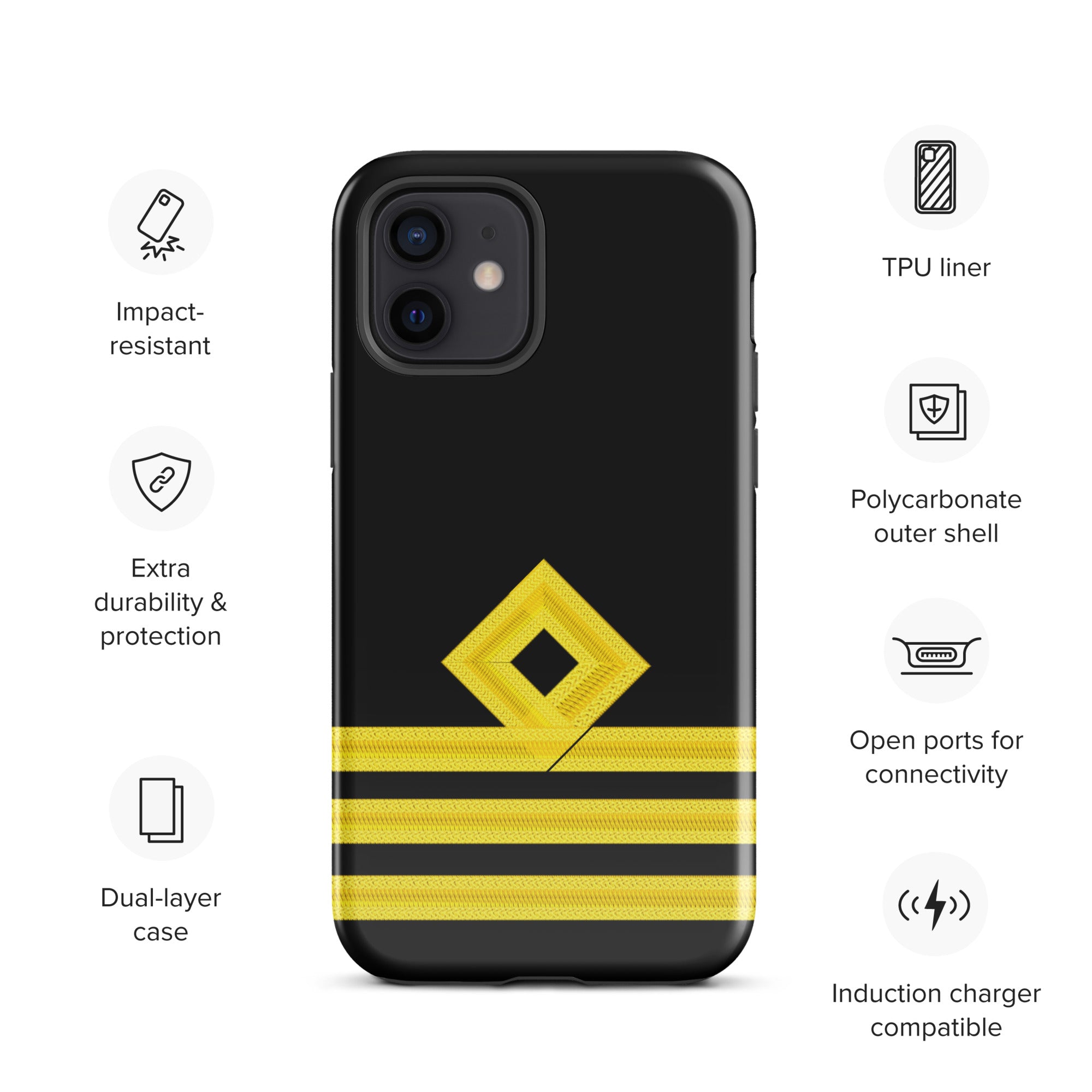 Chief Officer iPhone Case (choose epaulette)