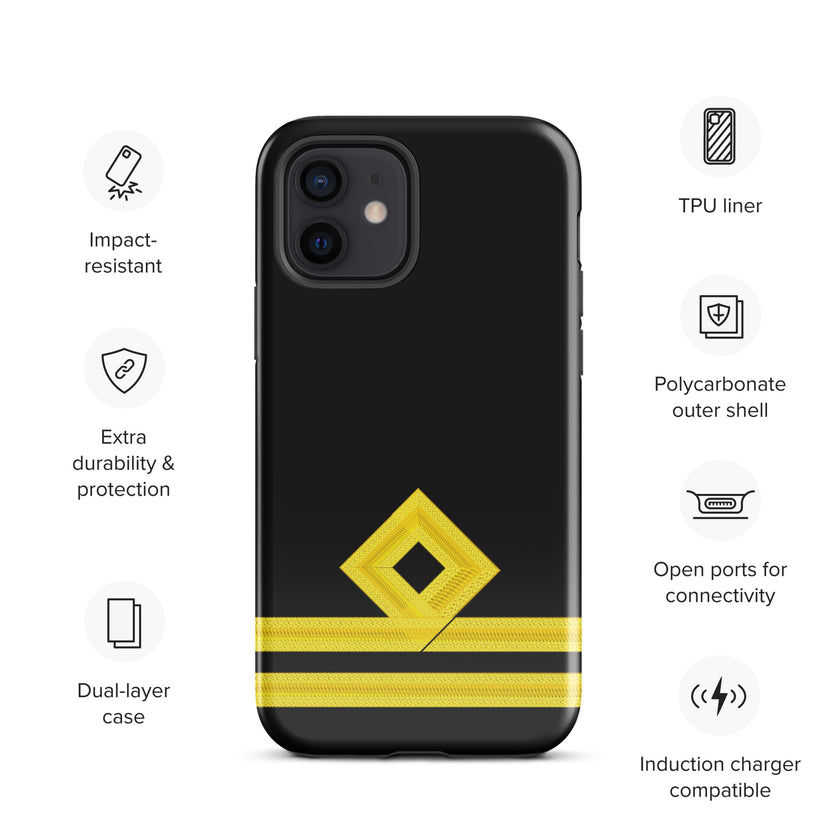 Second Officer iPhone Case (choose epaulette) - IamSEAWOLF shop