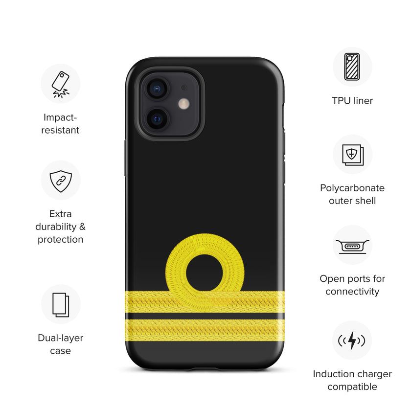 Second Officer iPhone Case (choose epaulette) - IamSEAWOLF shop
