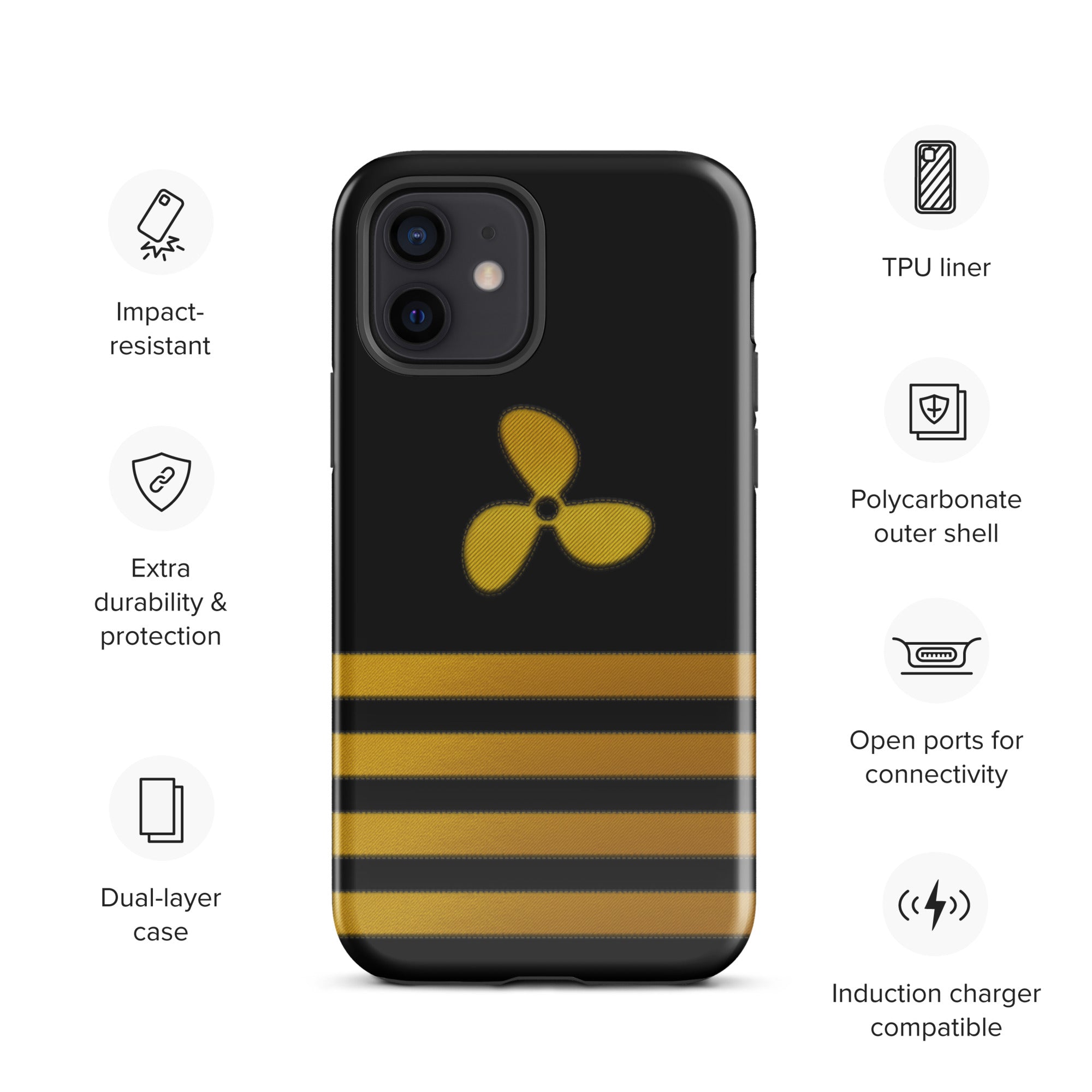 iPhone case propeller and stripes