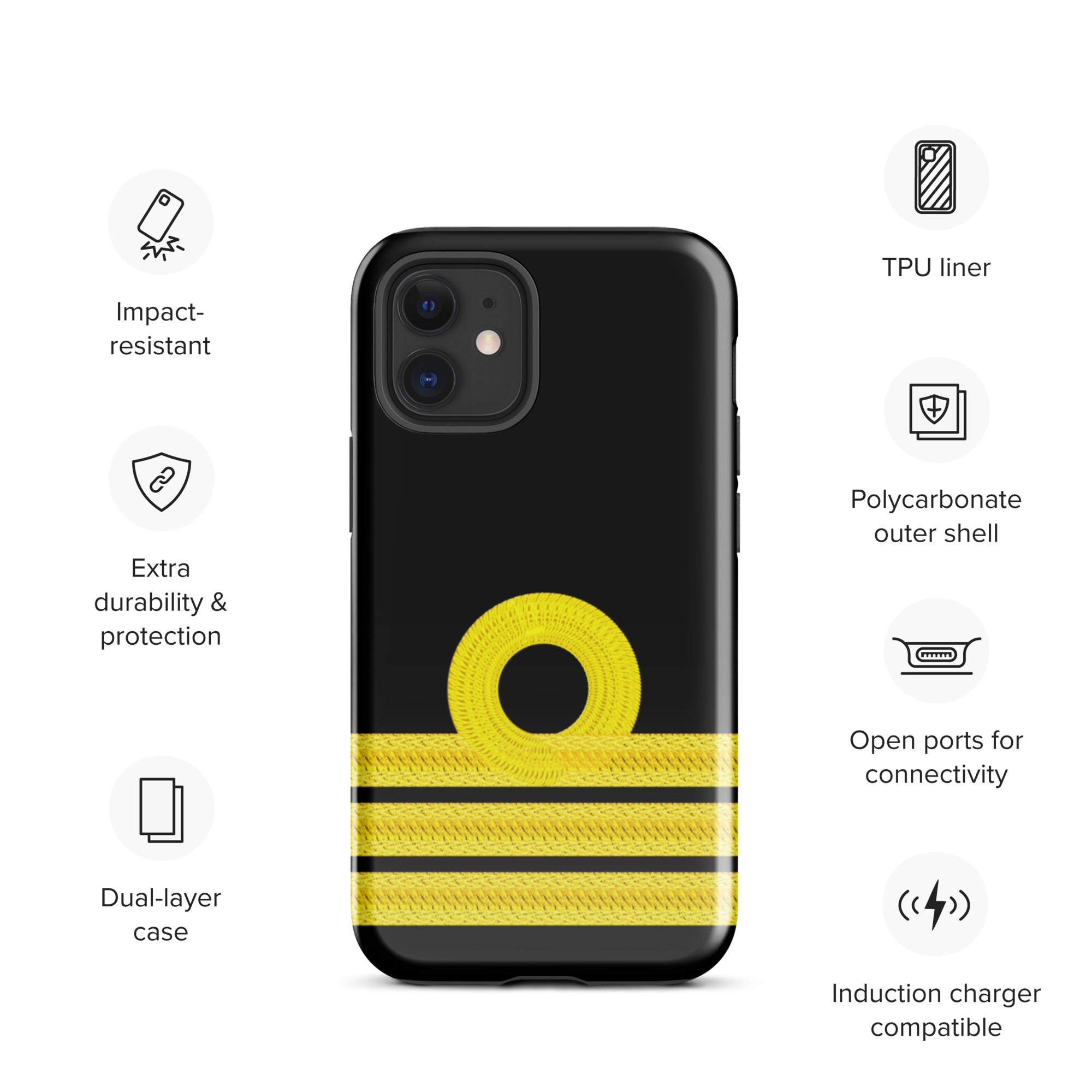 Chief Officer iPhone Case (choose epaulette)