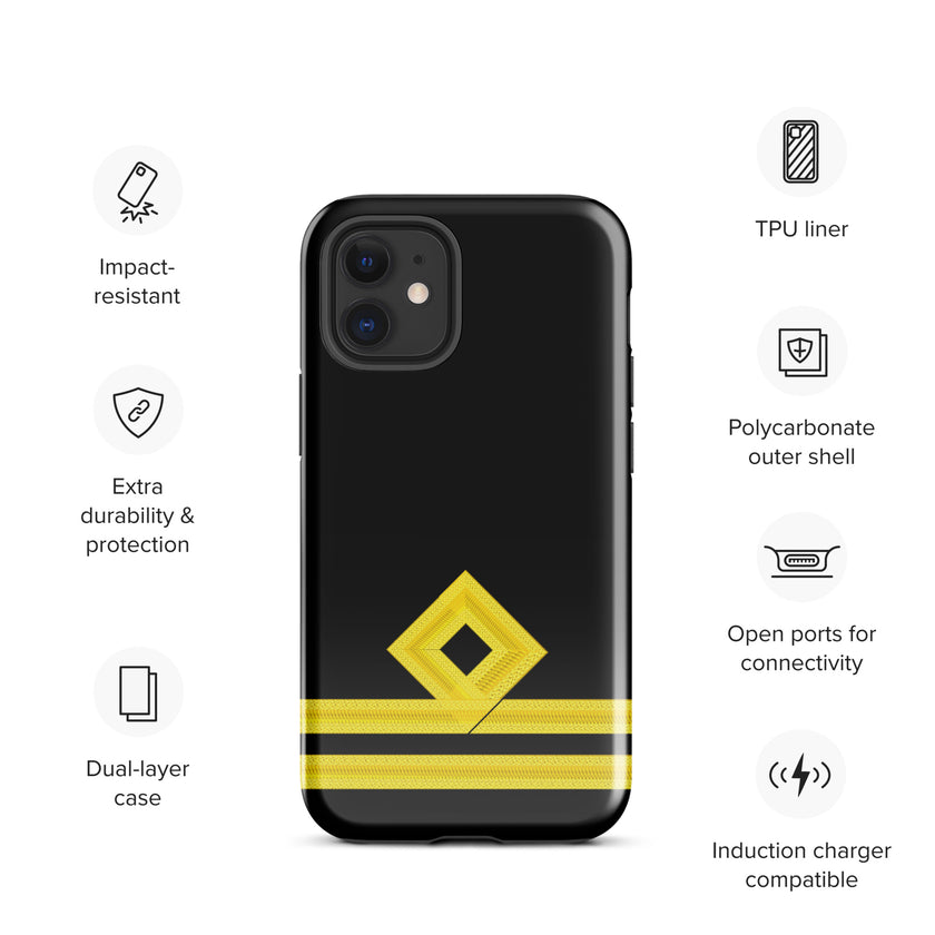 Second Officer iPhone Case (choose epaulette) - IamSEAWOLF shop
