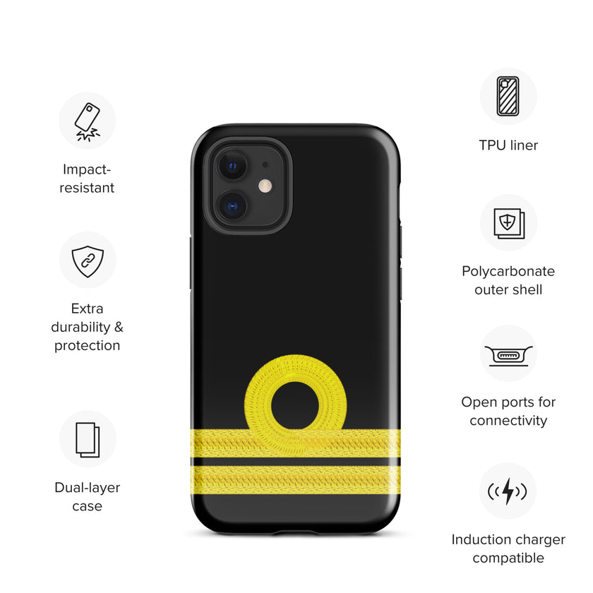 Second Officer iPhone Case (choose epaulette) - IamSEAWOLF shop