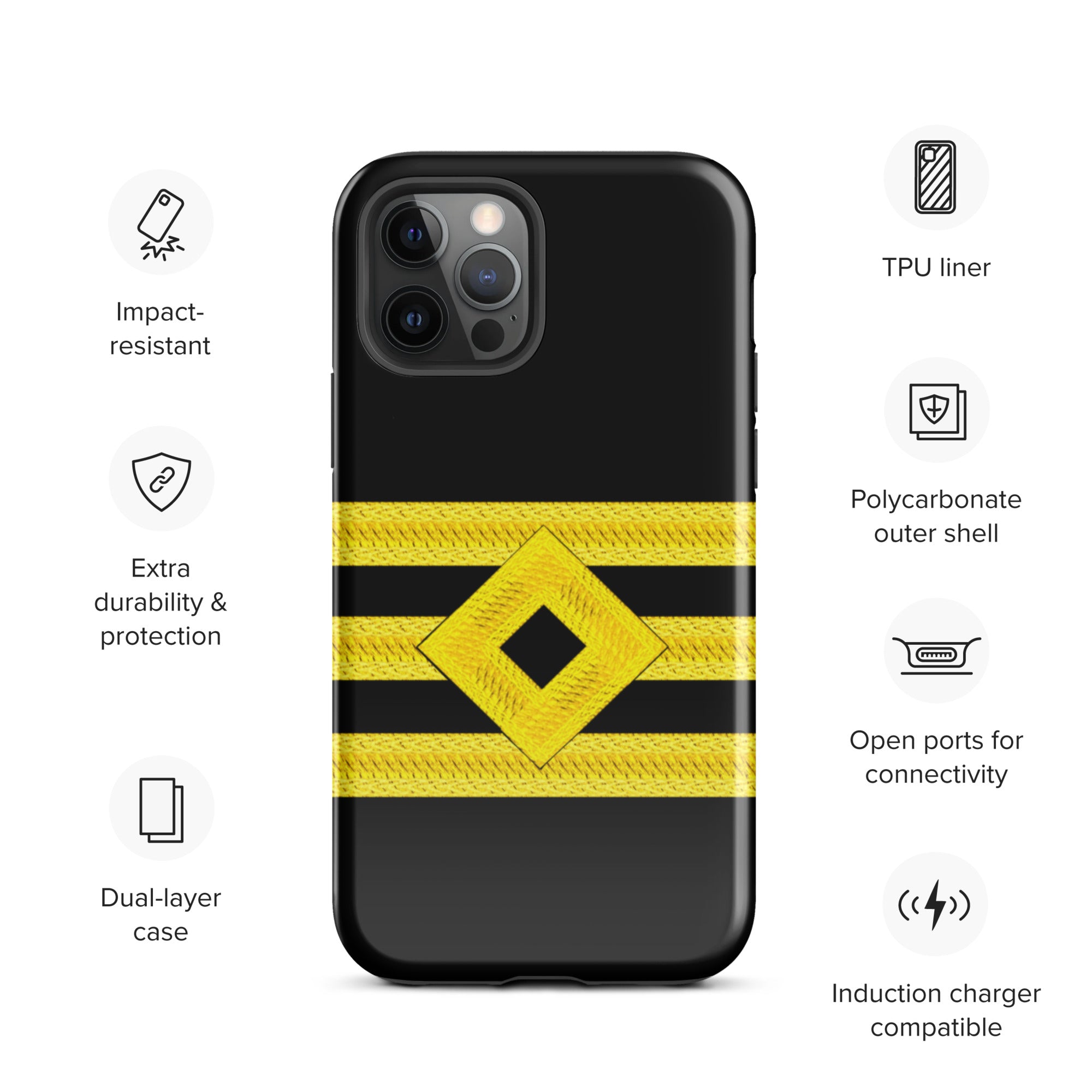 Chief Officer iPhone Case (choose epaulette)