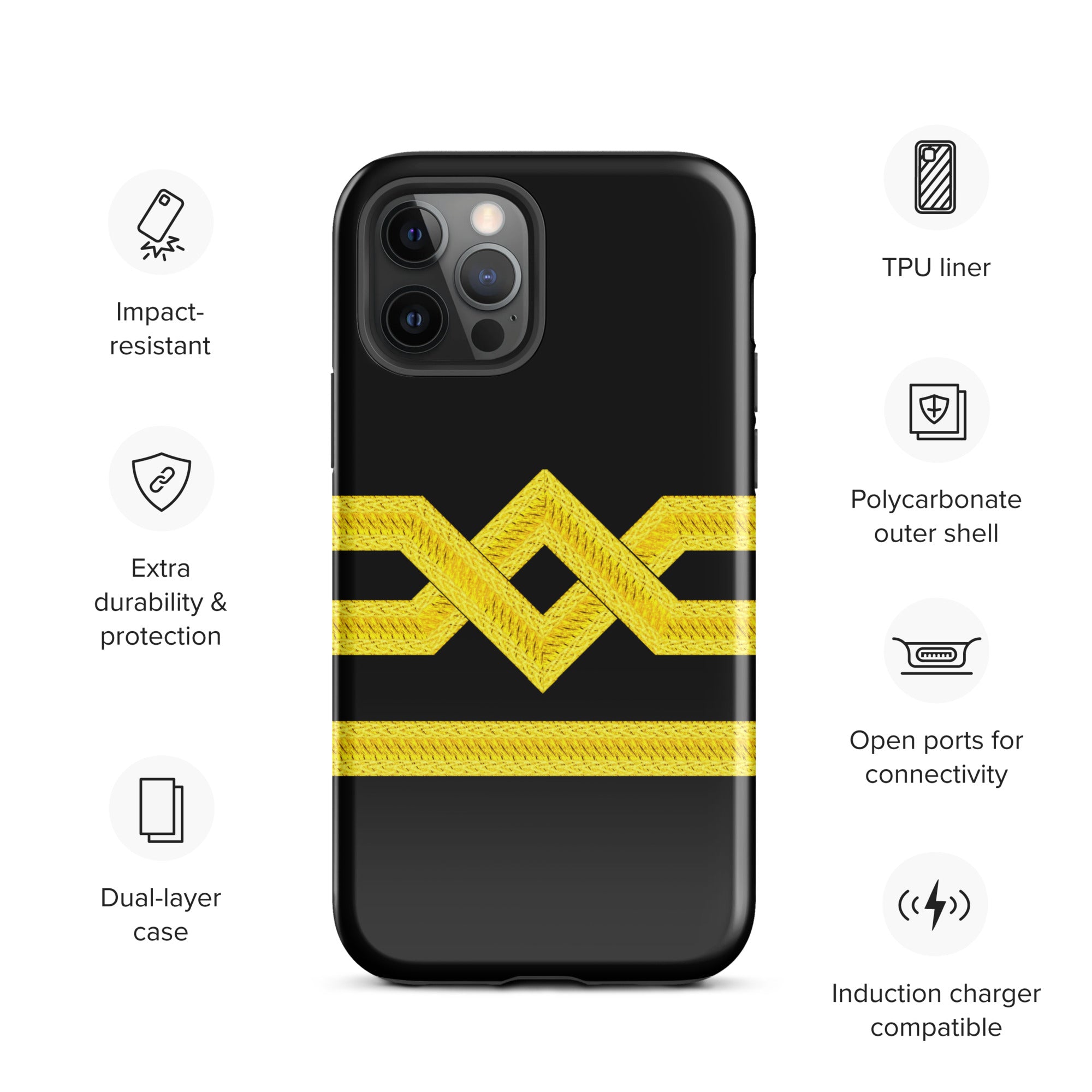 Chief Officer iPhone Case (choose epaulette)