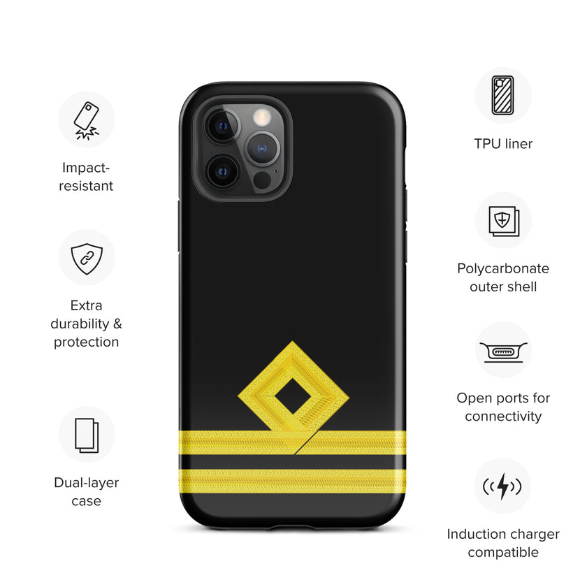 Second Officer iPhone Case (choose epaulette) - IamSEAWOLF shop