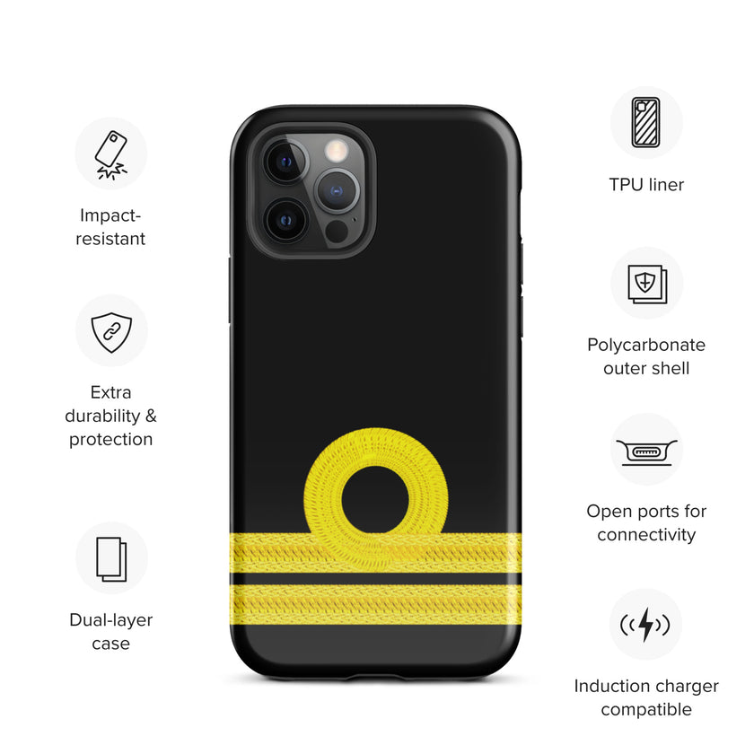Second Officer iPhone Case (choose epaulette) - IamSEAWOLF shop