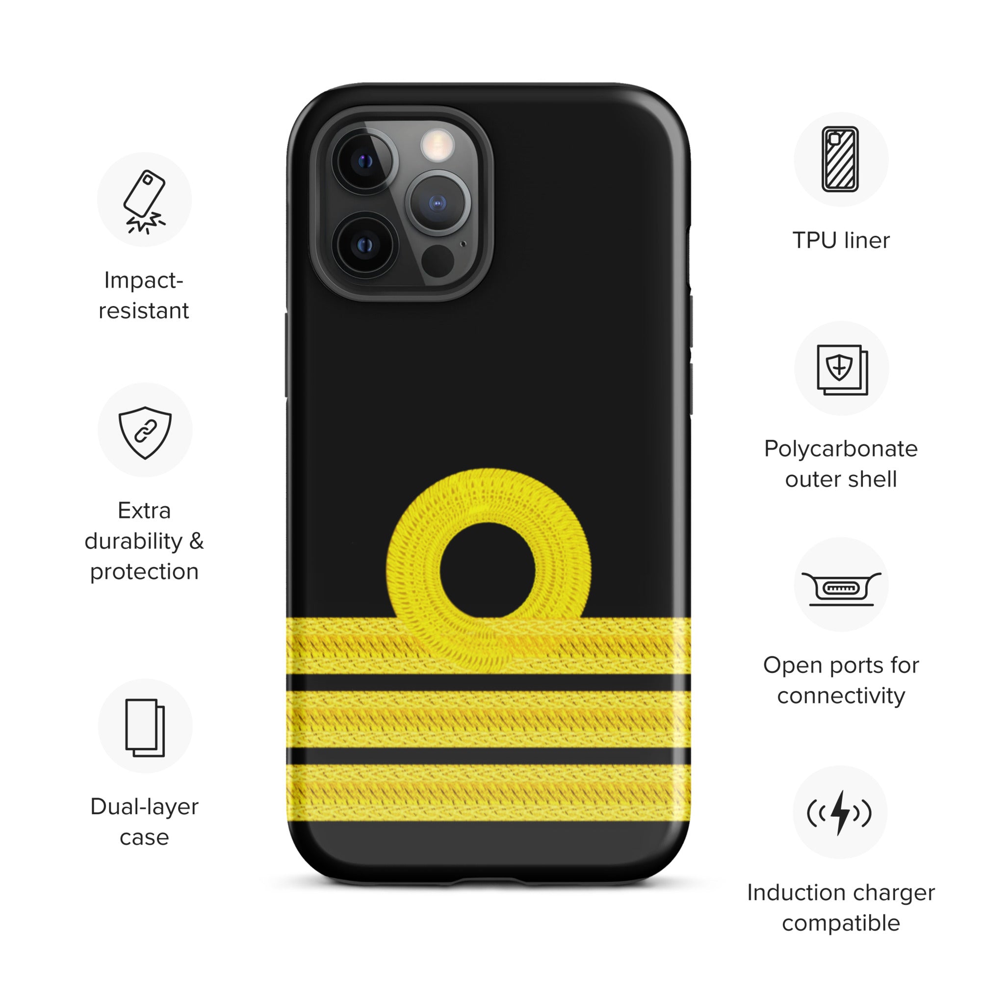 Chief Officer iPhone Case (choose epaulette)