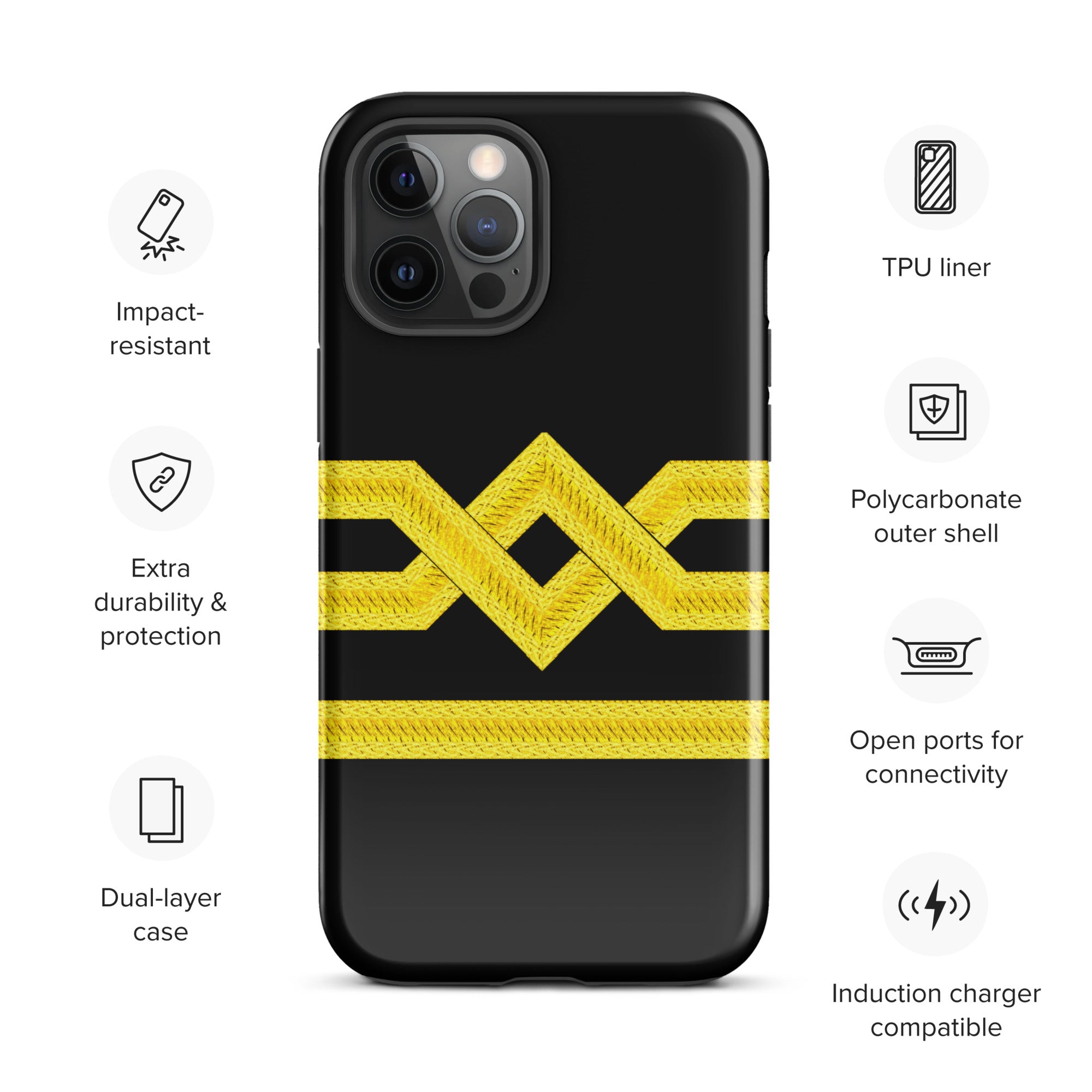 Chief Officer iPhone Case (choose epaulette)