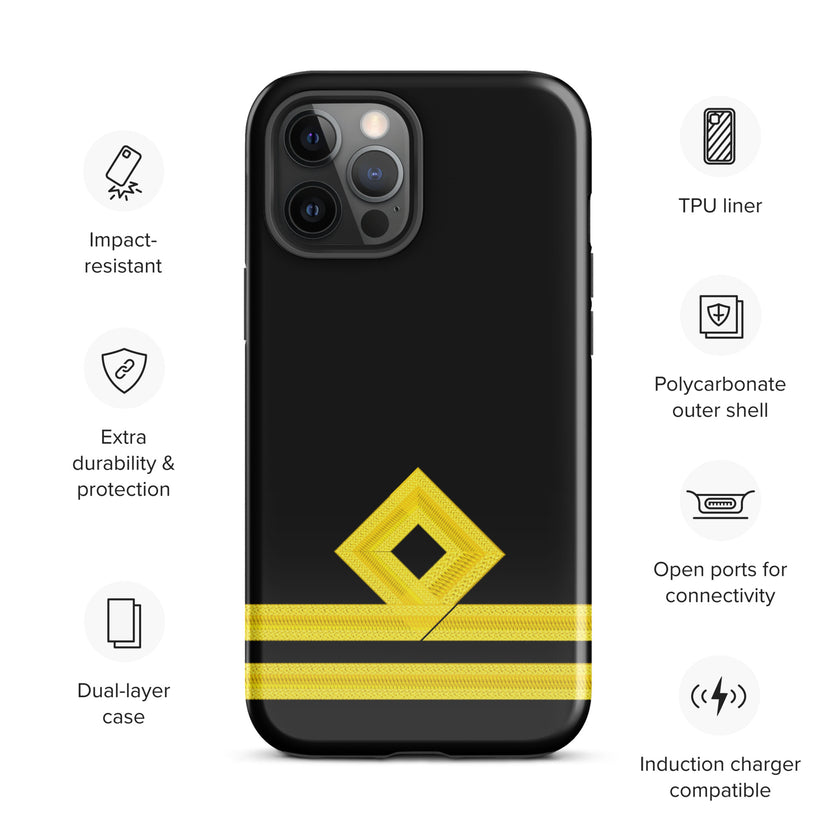 Second Officer iPhone Case (choose epaulette) - IamSEAWOLF shop