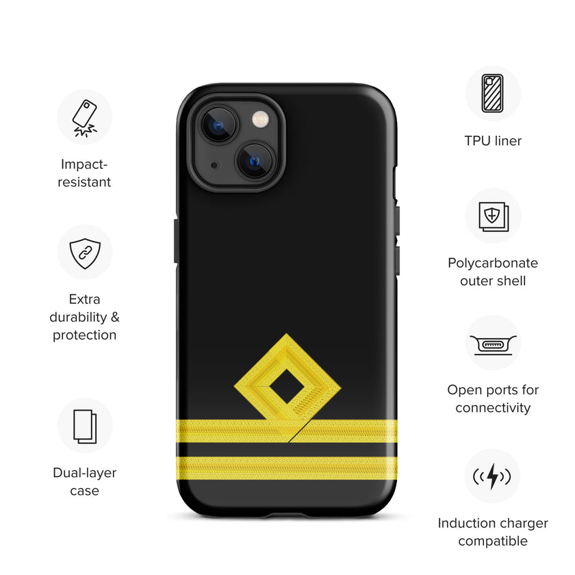 Second Officer iPhone Case (choose epaulette) - IamSEAWOLF shop