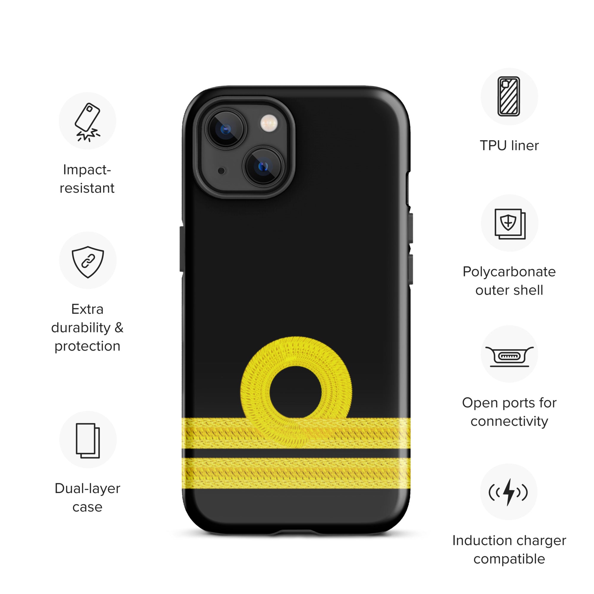 Second Officer iPhone Case (choose epaulette)