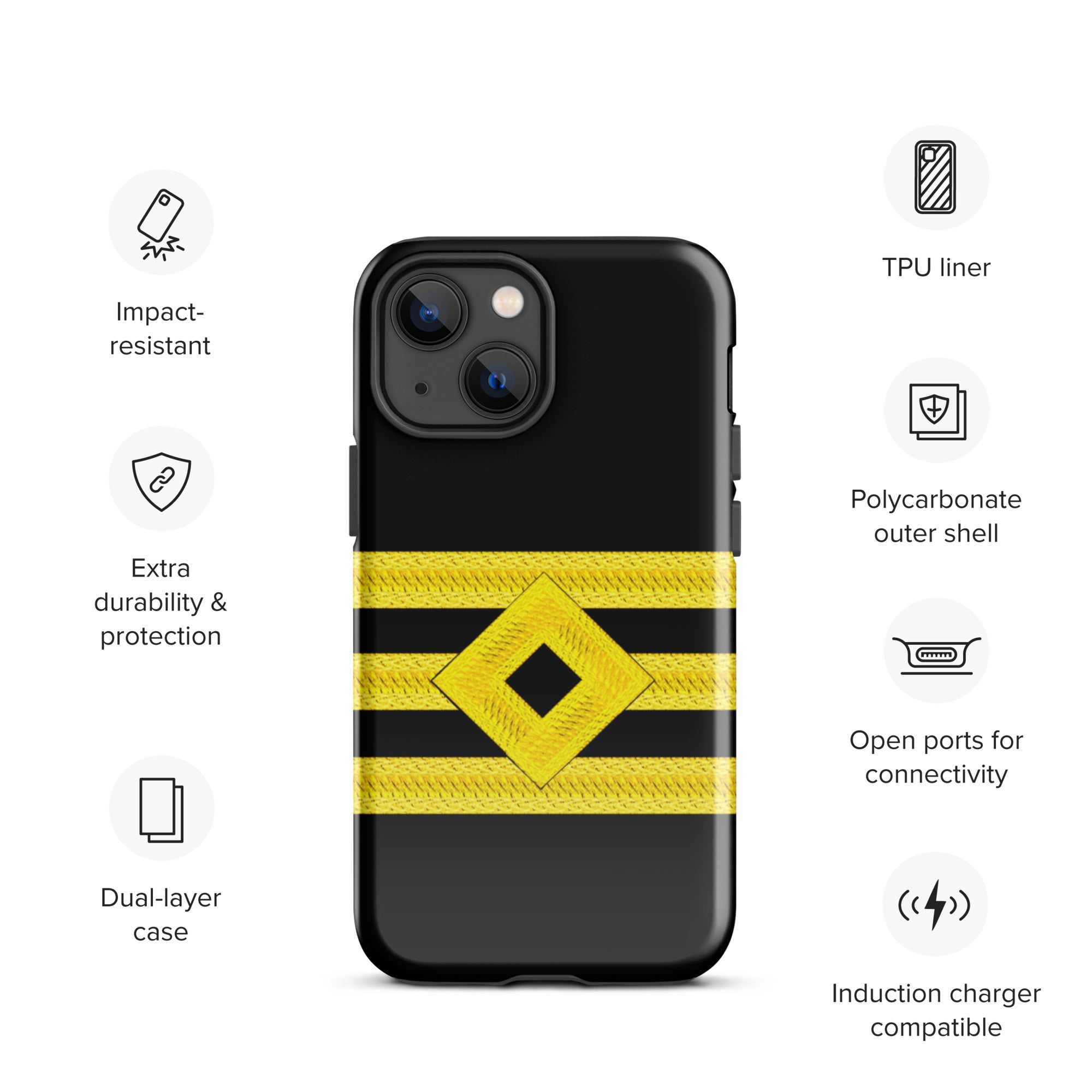 Chief Officer iPhone Case (choose epaulette)