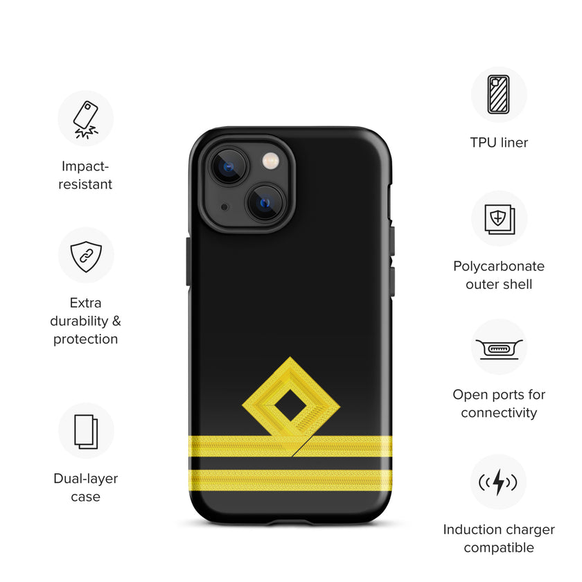 Second Officer iPhone Case (choose epaulette) - IamSEAWOLF shop