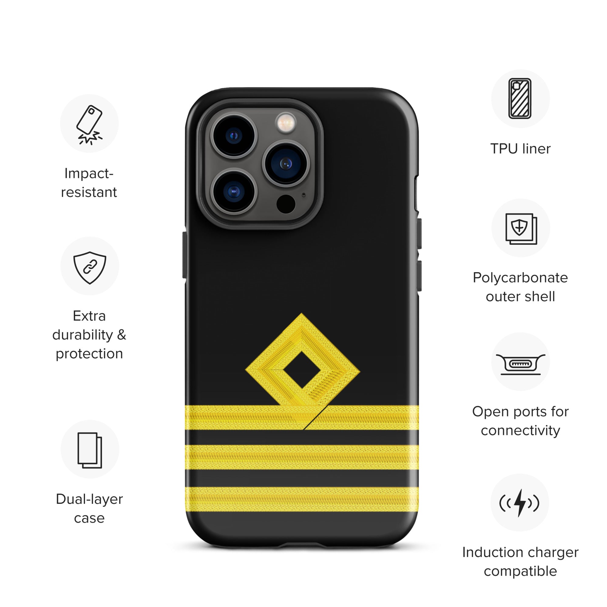 Chief Officer iPhone Case (choose epaulette)