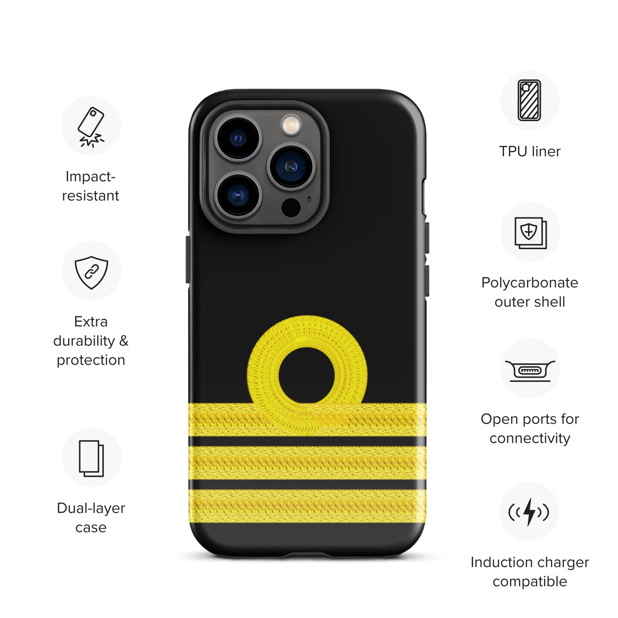 Chief Officer iPhone Case (choose epaulette)