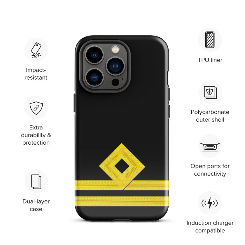 Second Officer iPhone Case (choose epaulette) - IamSEAWOLF shop