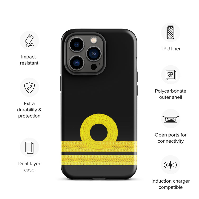 Second Officer iPhone Case (choose epaulette) - IamSEAWOLF shop