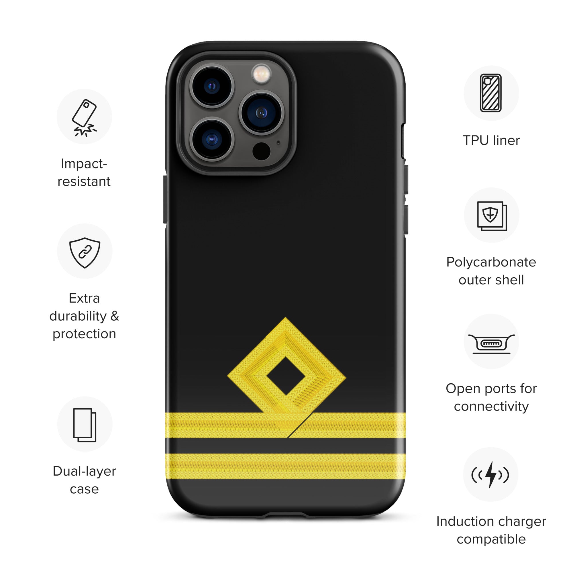 Second Officer iPhone Case (choose epaulette)