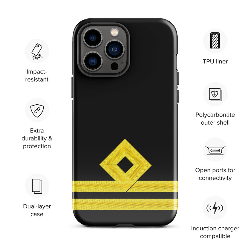 Second Officer iPhone Case (choose epaulette) - IamSEAWOLF shop