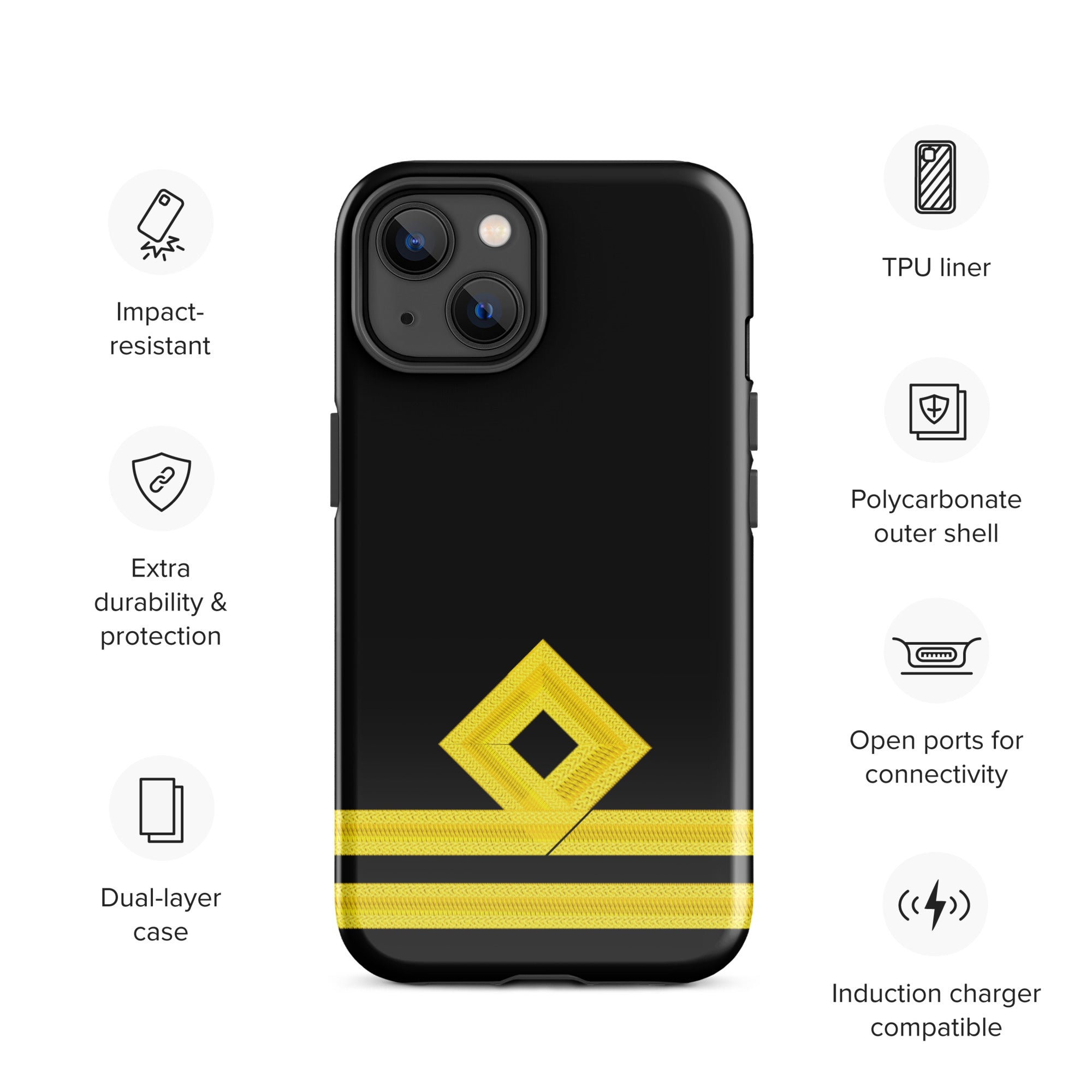 Second Officer iPhone Case (choose epaulette)