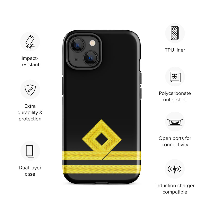 Second Officer iPhone Case (choose epaulette) - IamSEAWOLF shop