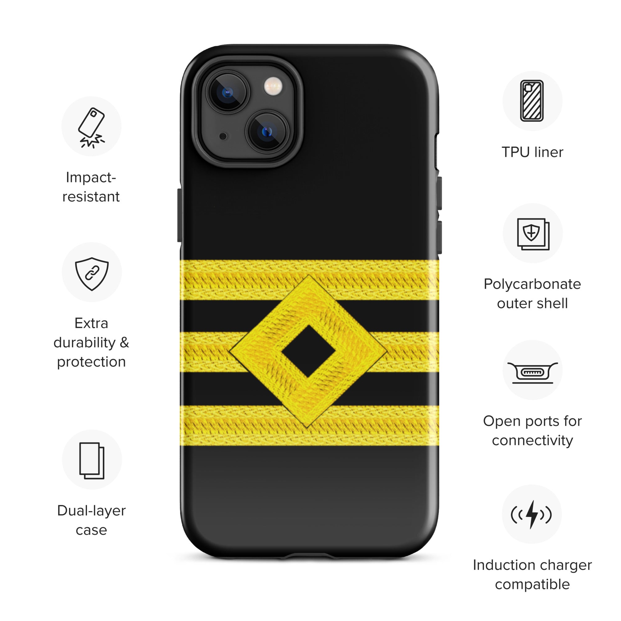 Chief Officer iPhone Case (choose epaulette)