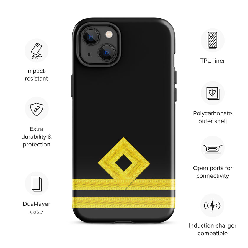 Second Officer iPhone Case (choose epaulette) - IamSEAWOLF shop
