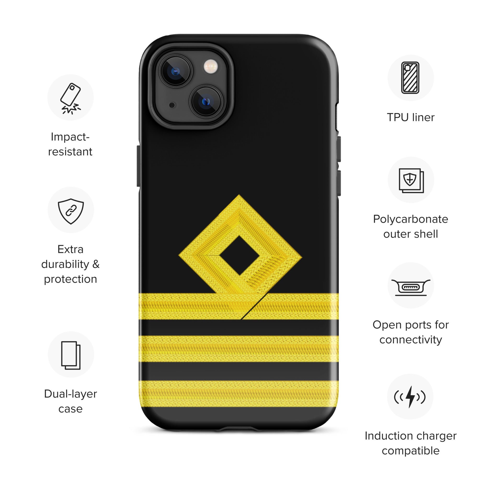 Chief Officer iPhone Case (choose epaulette)