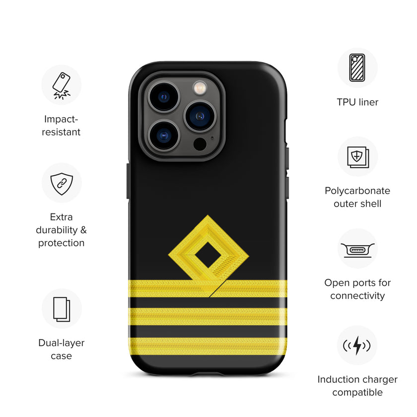 Chief Officer iPhone Case (choose epaulette) - IamSEAWOLF shop