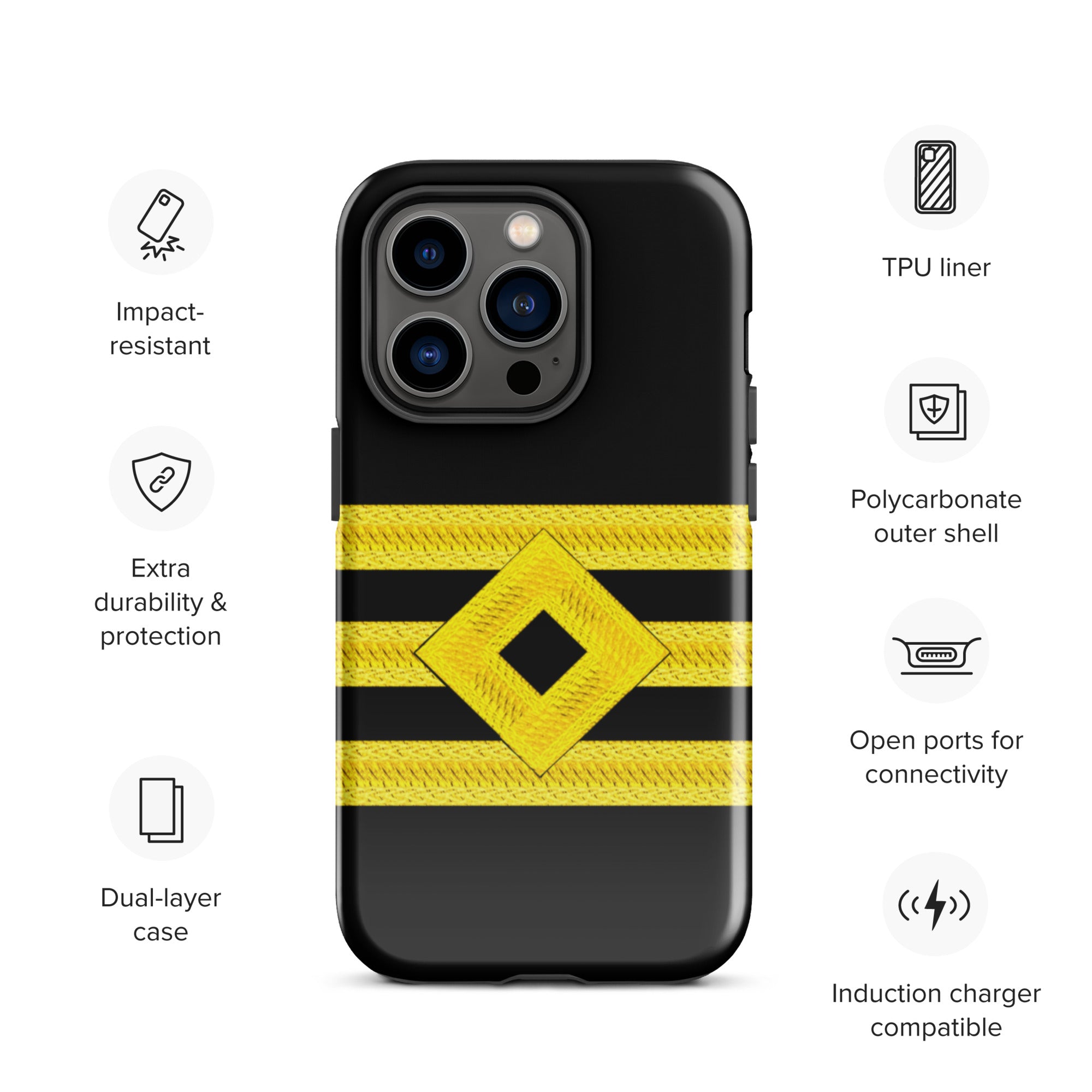 Chief Officer iPhone Case (choose epaulette)