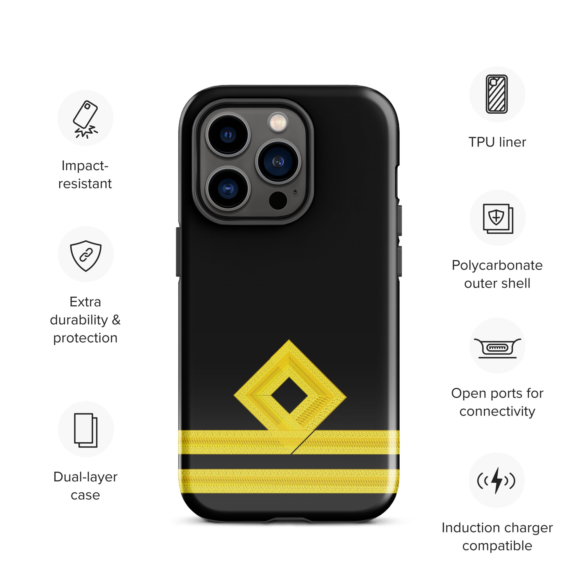 Second Officer iPhone Case (choose epaulette)