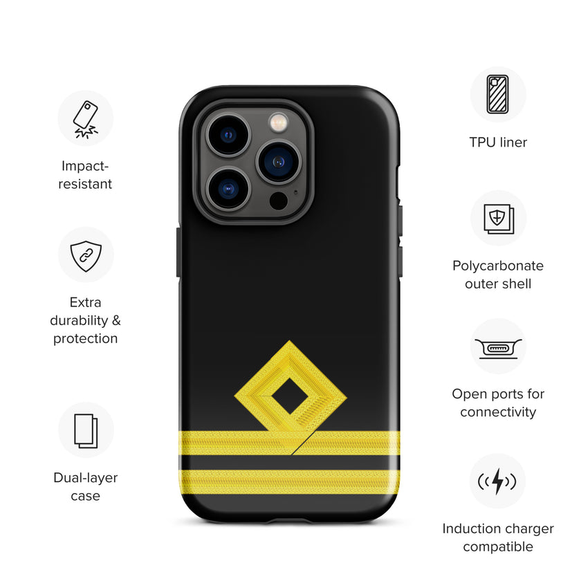 Second Officer iPhone Case (choose epaulette) - IamSEAWOLF shop