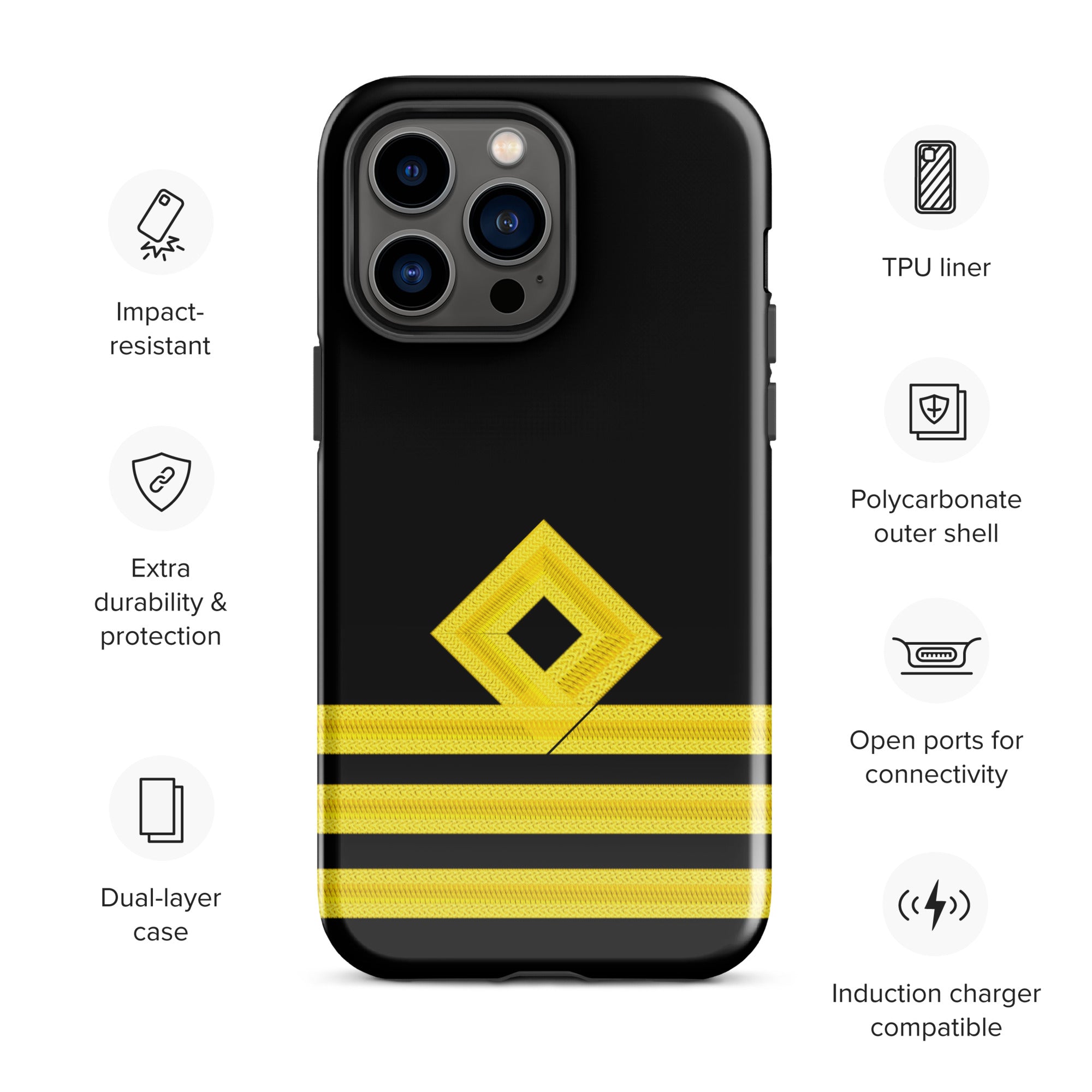 Chief Officer iPhone Case (choose epaulette)