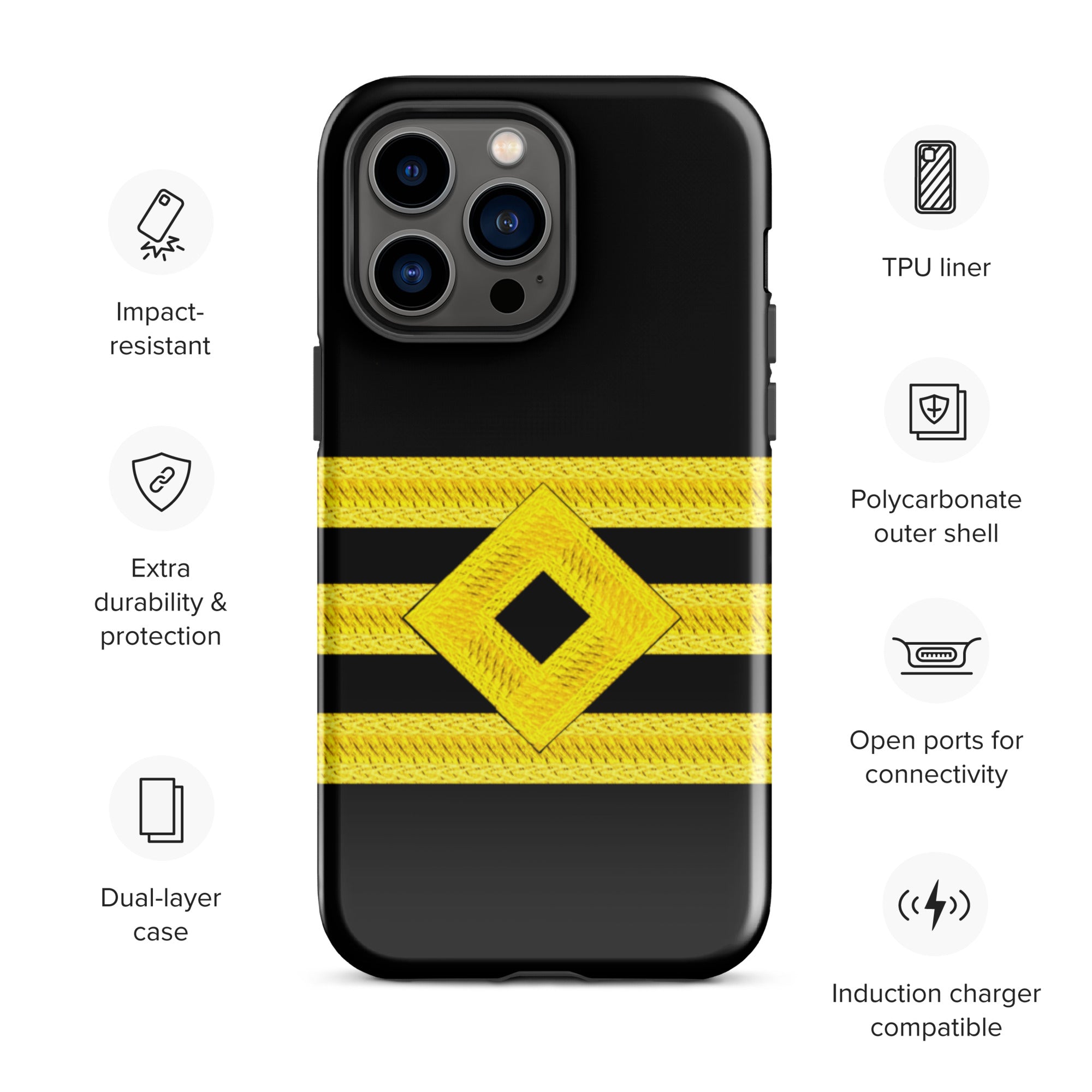 Chief Officer iPhone Case (choose epaulette)