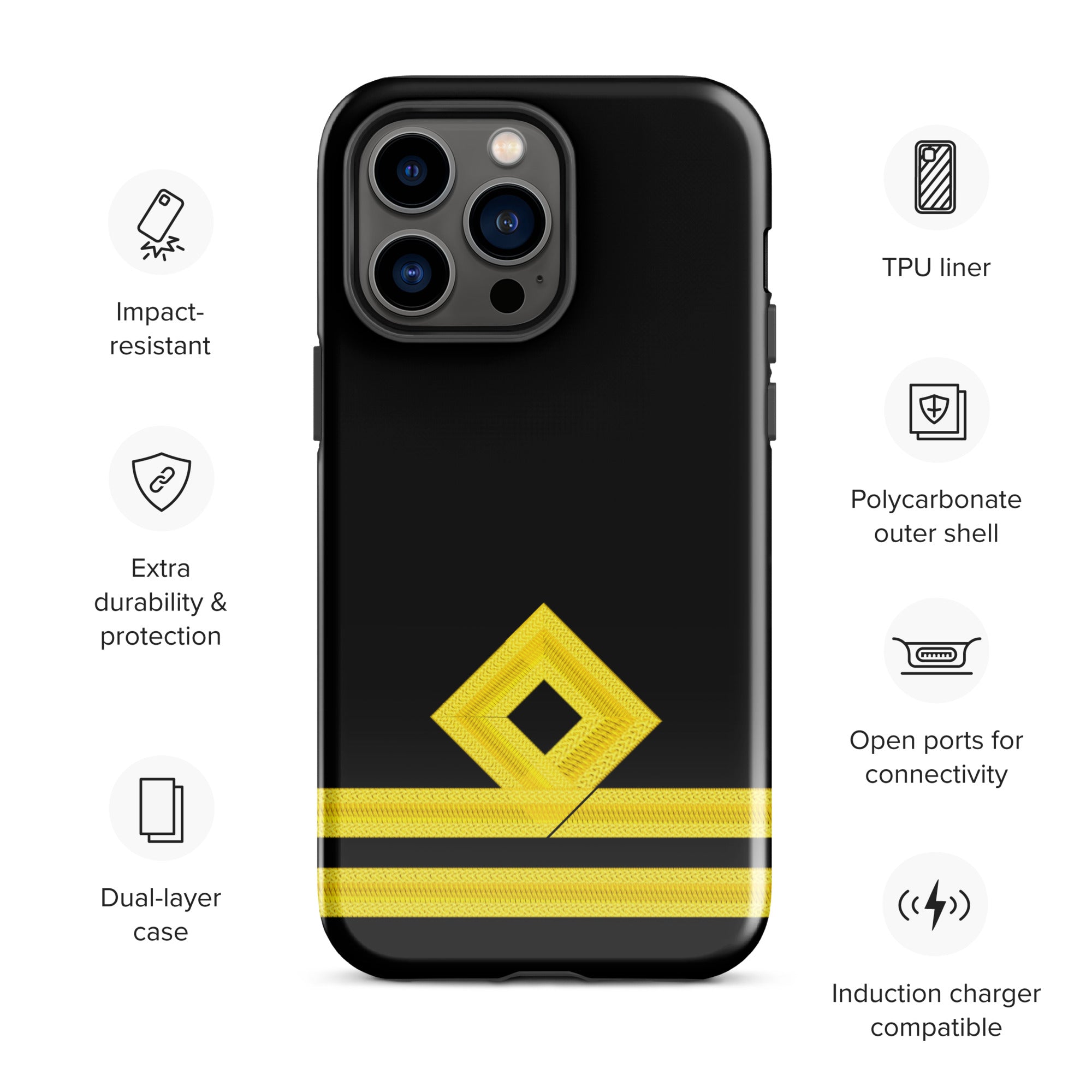 Second Officer iPhone Case (choose epaulette)