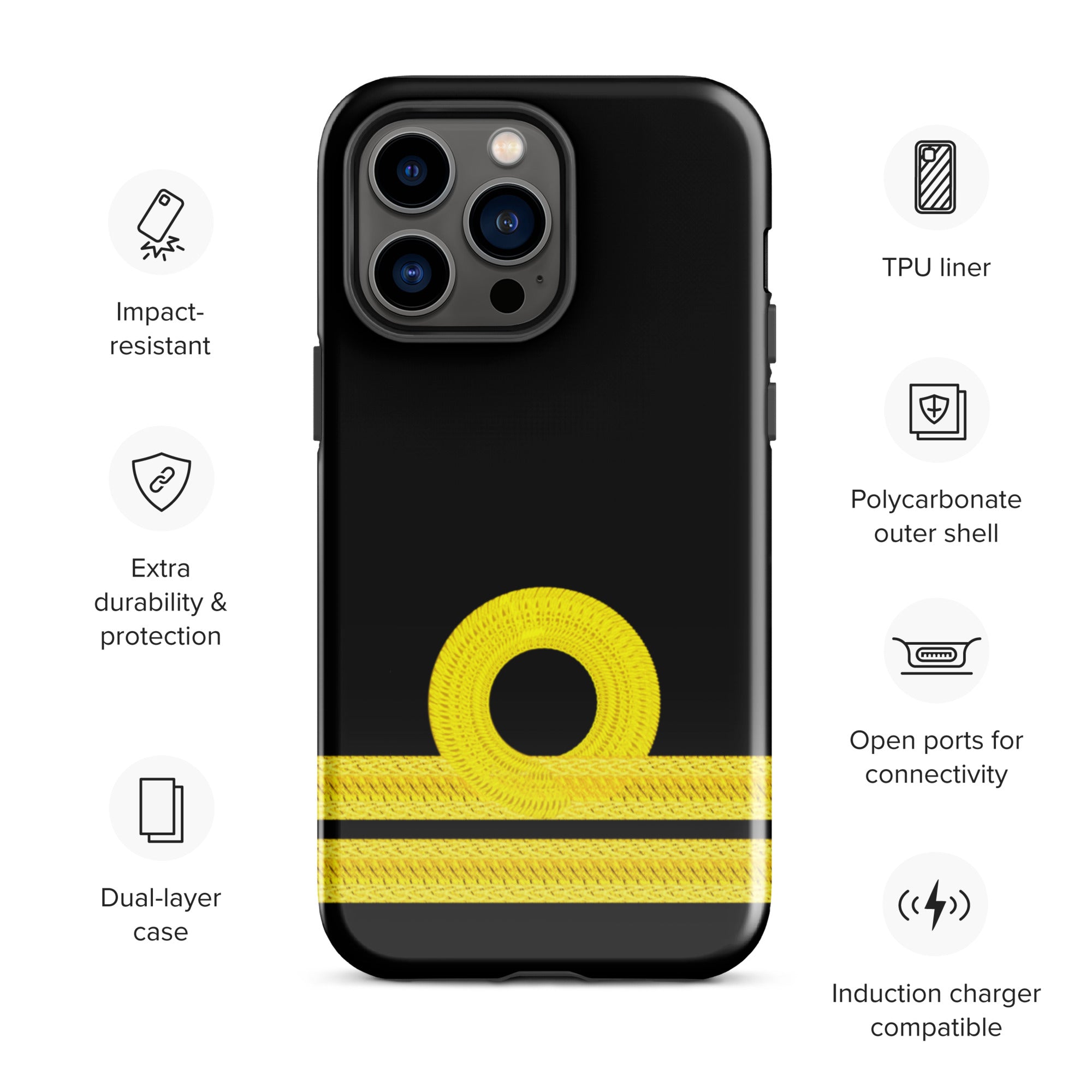 Second Officer iPhone Case (choose epaulette)