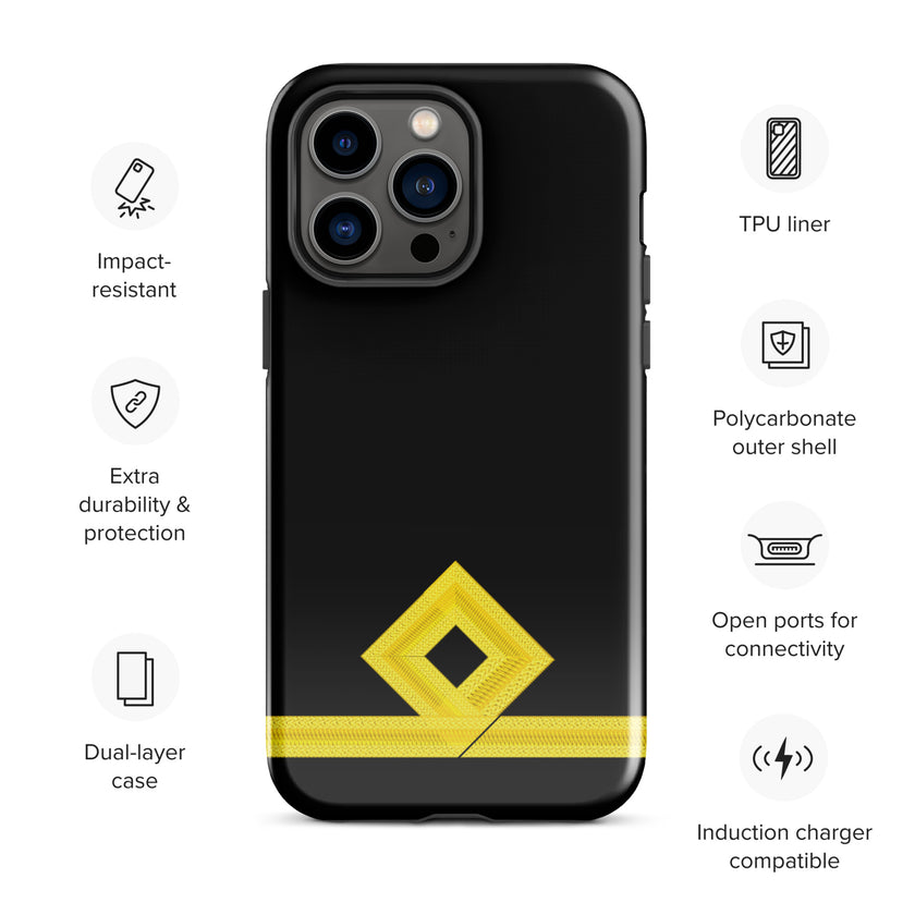 Third Officer iPhone Case (choose epaulette) - IamSEAWOLF shop