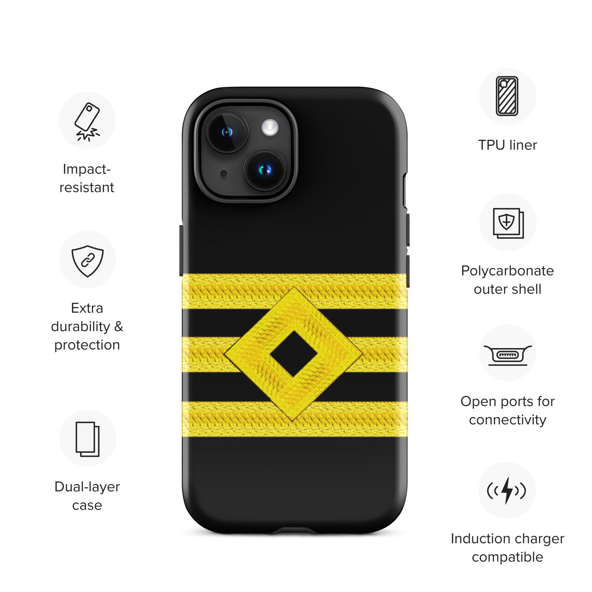 Chief Officer iPhone Case (choose epaulette)