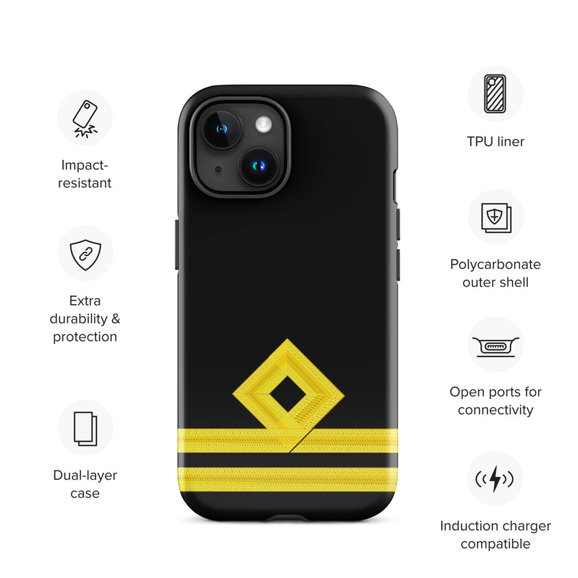 Second Officer iPhone Case (choose epaulette) - IamSEAWOLF shop