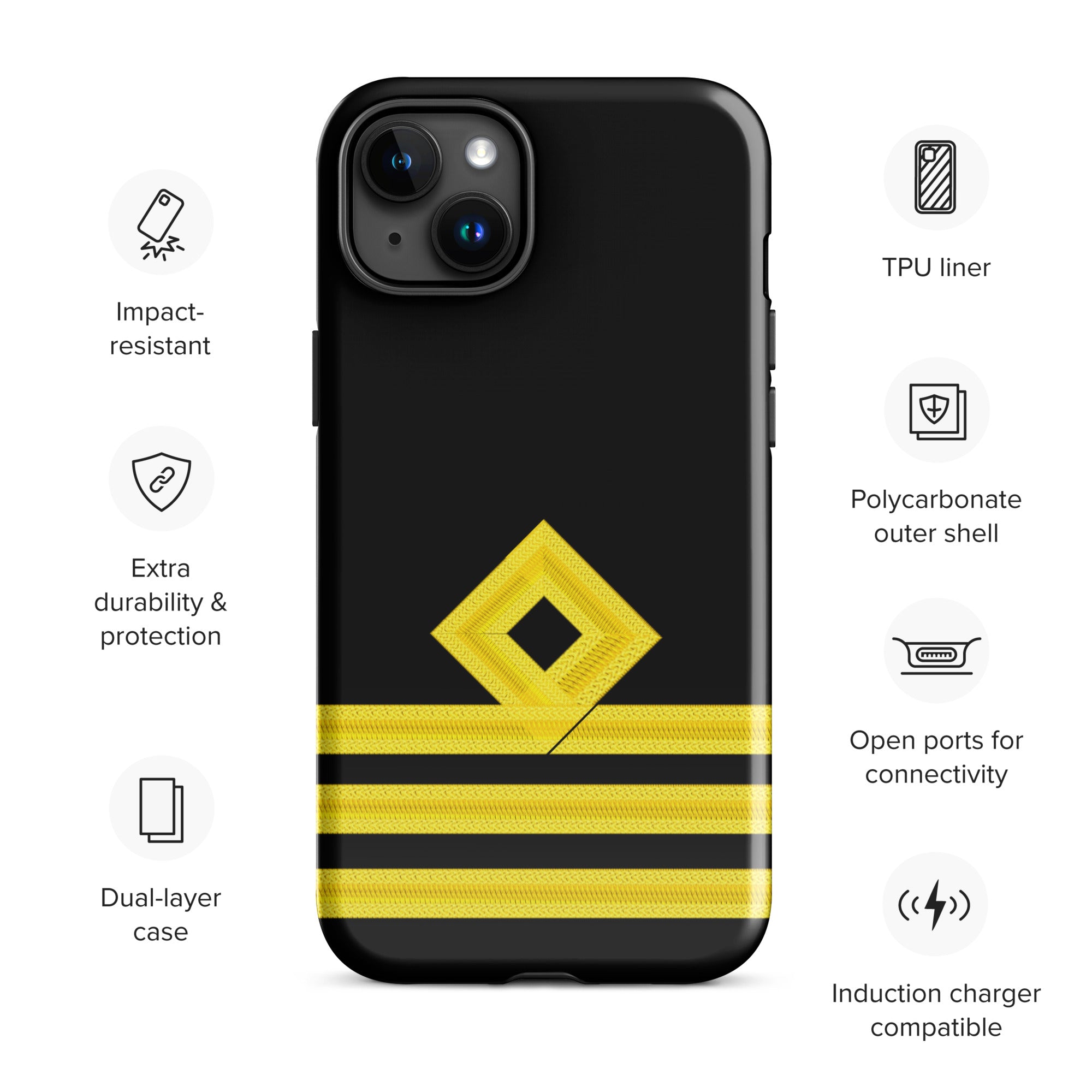 Chief Officer iPhone Case (choose epaulette)